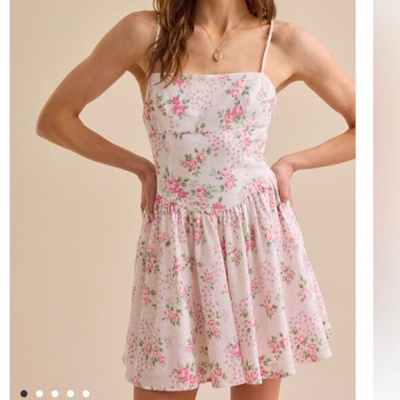 New with tags Altar’d State Tadley Floral Mini Dress - Picture 1 of 5